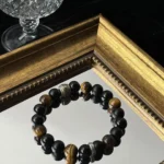 Yellow Tiger Eye Black Radiant Stone