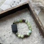 New Chinese Style Category | Agarwood Green Milk Lid Xiuyu 10mm