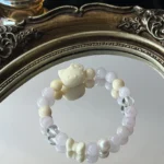 New Chinese Style | Pink Crystal White Crystal Ivory Fruit