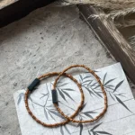 New Chinese Series | Olive Core Bamboo Knot Natural Stone - Two Circles