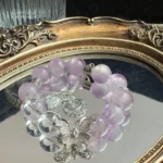 White crystal 16mm Purple crystal 15mm