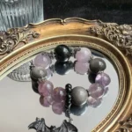 Silver Shine Stone 20mm-18mm Purple Rabbit Hair 18mm Purple Ghost 16mm