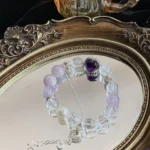 Purple lithium brilliant white crystal