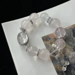 -Mofen with hexagonal star 16mm white crystal 15+milk white crystal egg noodle accessories are not exactly the same (increased by 75 yuan)