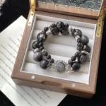 Silver glitter 14mm 6mm