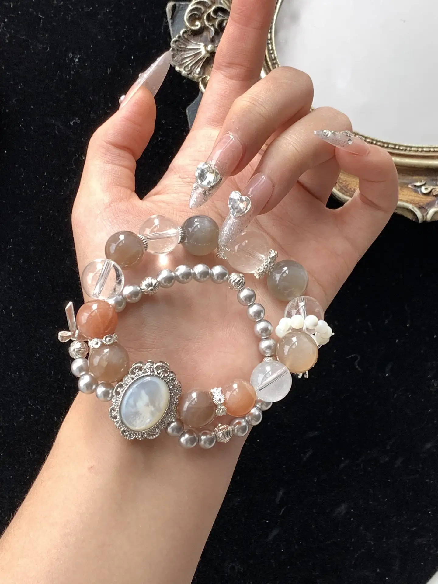 i1730639206_416_3.webp Starry Sky Backbone White Crystal 12-14mm - Image 1