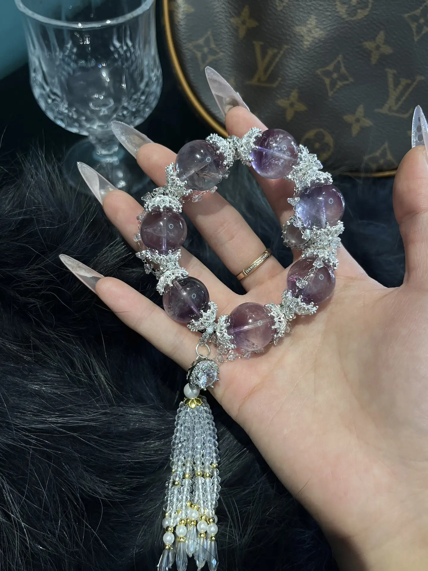 i1732787142_6132_0.webp 【 High end design 】Bolivian amethyst 18mm - Image 1