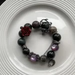 Purple lithium mica 15mm layer ghost silver glitter, colored glitter 15-16 cinnabar