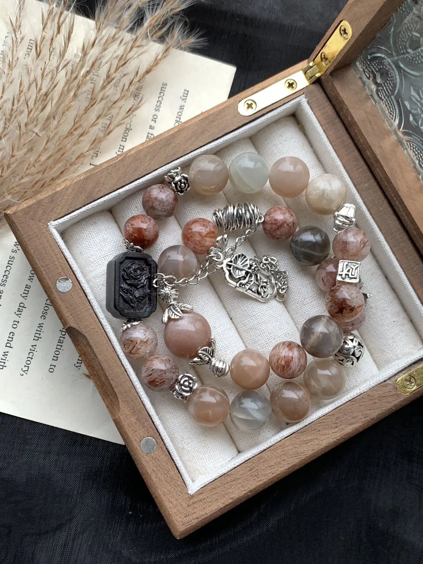 i1733574159_9270_2.webp Backbone 12-15mm black gold over 11mm agarwood - Image 1