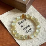 【 Violent Wealth Collection 】 High Ding Gold Lithium Mica Yellow Tower Crystal 10mm