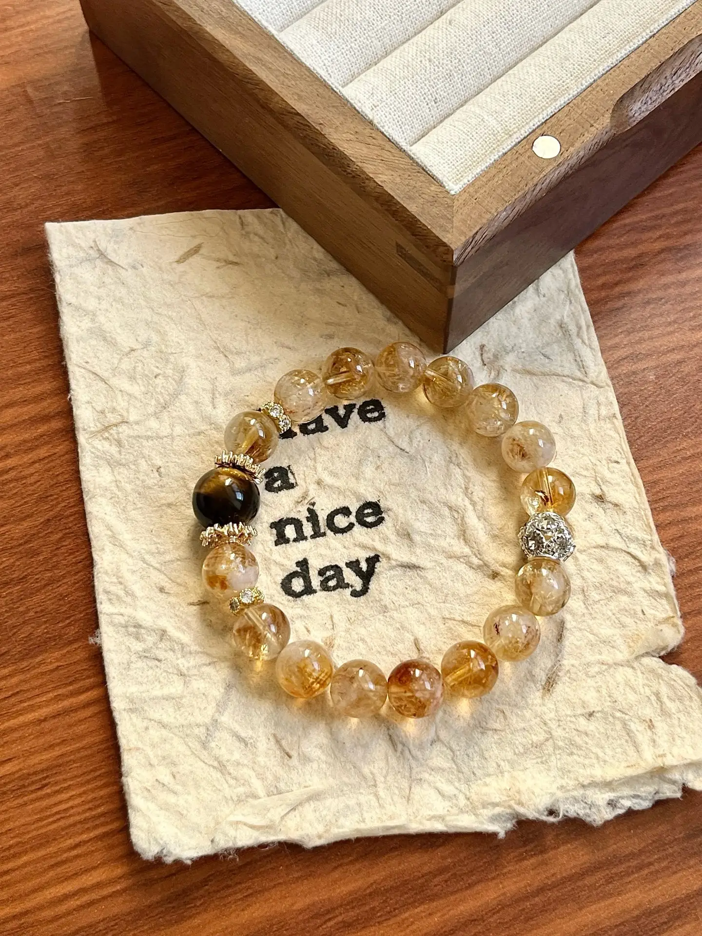 i1737036991080_2369_0_5.webp Violent Wealth Collection - Yellow Tower Crystal Yellow Tiger Eye 9-10-12mm - Image 1