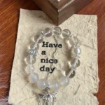 Five Elements [Gold] White Crystal White Agate