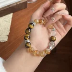 Milk white crystal, black gold, super yellow tower crystal