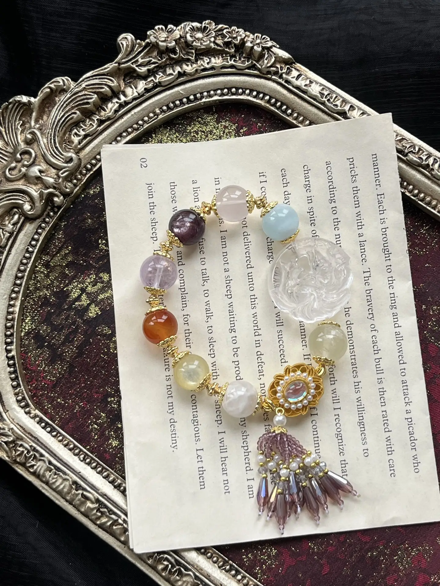 i1737638361342_1657_0_10.webp Hailanbao Pink Crystal Purple Lithium Mica Gold Lithium Mica Red Agate Snow Ghost Purple Crystal - Image 1