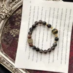 Yellow Tiger Eye Tea Ice Shining Silver Shining Stone Sandalwood 8-12