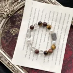 White Crystal Sandalwood Yellow Tiger Eye 10mm