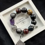 【 Big Mac Series 】 18-19 Shining Red Tiger Eyes Yellow Tiger Eyes Blue Tiger Eyes Silver Shine Stone Obsidian Purple Water