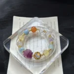 Hailanbao Pink Crystal Yellow Fluorite Purple Water Agate White Water Fluorite 10-12