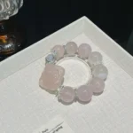 Pink Snow Ghost Pink Crystal 16-18mm