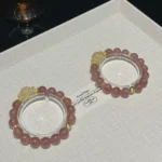 Strawberry crystal yellow gum flower 10-14mm