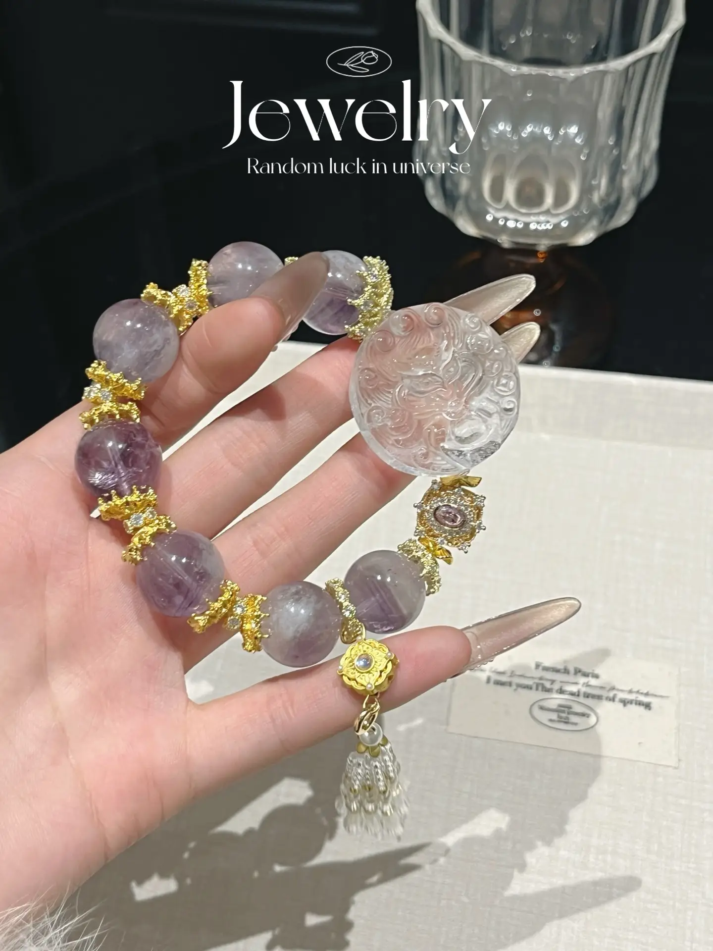 i1744110802869_9641_0_0.webp Purple Rabbit Hair White Crystal 15mm - Image 1