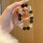 Tea crystal, white crystal, lemon yellow water 12mm