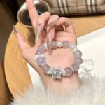 Purple rabbit hair 12mm