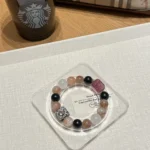 Black Gold Super White Ghost Obsidian 11-12mm