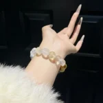 The Twelve Zodiacs - Gemini ♊ White Crystal Lemon Yellow Water Purple Crystal Golden Tiger Eye Powder