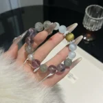 The Twelve Zodiacs - Aquarius ♒ Golden Tiger Eye Sea Blue Treasure Green Ghost Amethyst 12