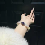 The Twelve Zodiacs - Pisces ♓ Amethyst, blonde, crystal, red, gel flower, white, crystal, gray, moon