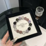 The Twelve Zodiacs - Aries ♈ Strawberry crystal powder, crystal amethyst, gold glitter