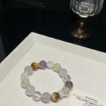 [Chinese Zodiac - Noon Horse] White Crystal Purple Crystal Yellow Crystal Golden Tiger Eye 12mm