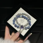 Grey Moonlight Blue Crystal 6-10mm