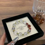 Dragon Boat Festival 618 Double Festival 1 ️⃣ six ️⃣ eight ️⃣ two pieces
12mm white crystal red agate