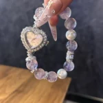 【 Crystal Watch 】 Purple Rabbit Hair