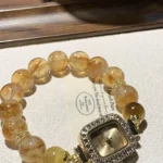 【 Crystal Watch 】 High quality yellow tower crystal gold tiger eye 12mm