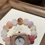 [Crystal Watch] Gel Flower Black Gold Super Pink Water Fluorite Rose Yellow Water Purple Lithium Brilliance