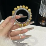 Violent Wealth Collection - Xiaohongshu Internet Celebrity Same Style Yellow Tower Crystal Golden Tiger Eye 8-10mm