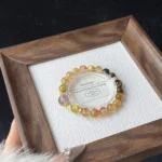 Violent Wealth Collection Yellow Tower Crystal Yellow Tiger Eye Purple Crystal