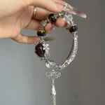 Red Gum Flower Tiger Eye White Crystal