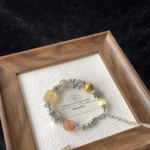(Live streaming benefits) Gold lithium mica fluorite tiger eye stone