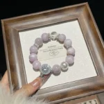 Purple lithium brilliant white crystal 15mm