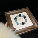 White crystal Tianhe stone, hundred year old lightning strike wood 12-14