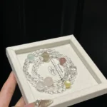 The Double Circles of the Twelve Constellations ♒ Aquarius: 6-12mm white crystal powder crystal