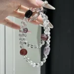 The Double Circles of the Twelve Constellations ♏ Scorpio 6-12mm white crystal obsidian horse