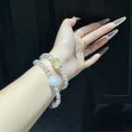 12 Constellations Double Circles Capricorn ♑ 6-12mm white crystal tea crystal lemon