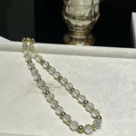 White crystal necklace 10mm