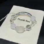 [High end Qixi Festival Special Session] 188 Hello Kitty is cute and faintThis bracelet is simply a must-have for fairies!The transparent beads are crystal clear, and the Kitty shape in the middle is super cute, with exquisite silver accessories. Wearing it makes the whole person feel gentle, perfect for daily wear, and it is said to be perfect