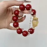 Qixi limited time welfare fund yellow fluorite cinnabar